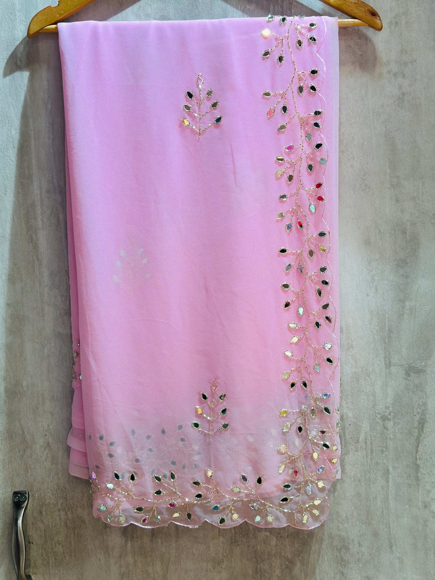 GEORGETTE HANDWORK SAREE