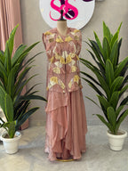 Designer Drape Style Skirt Set