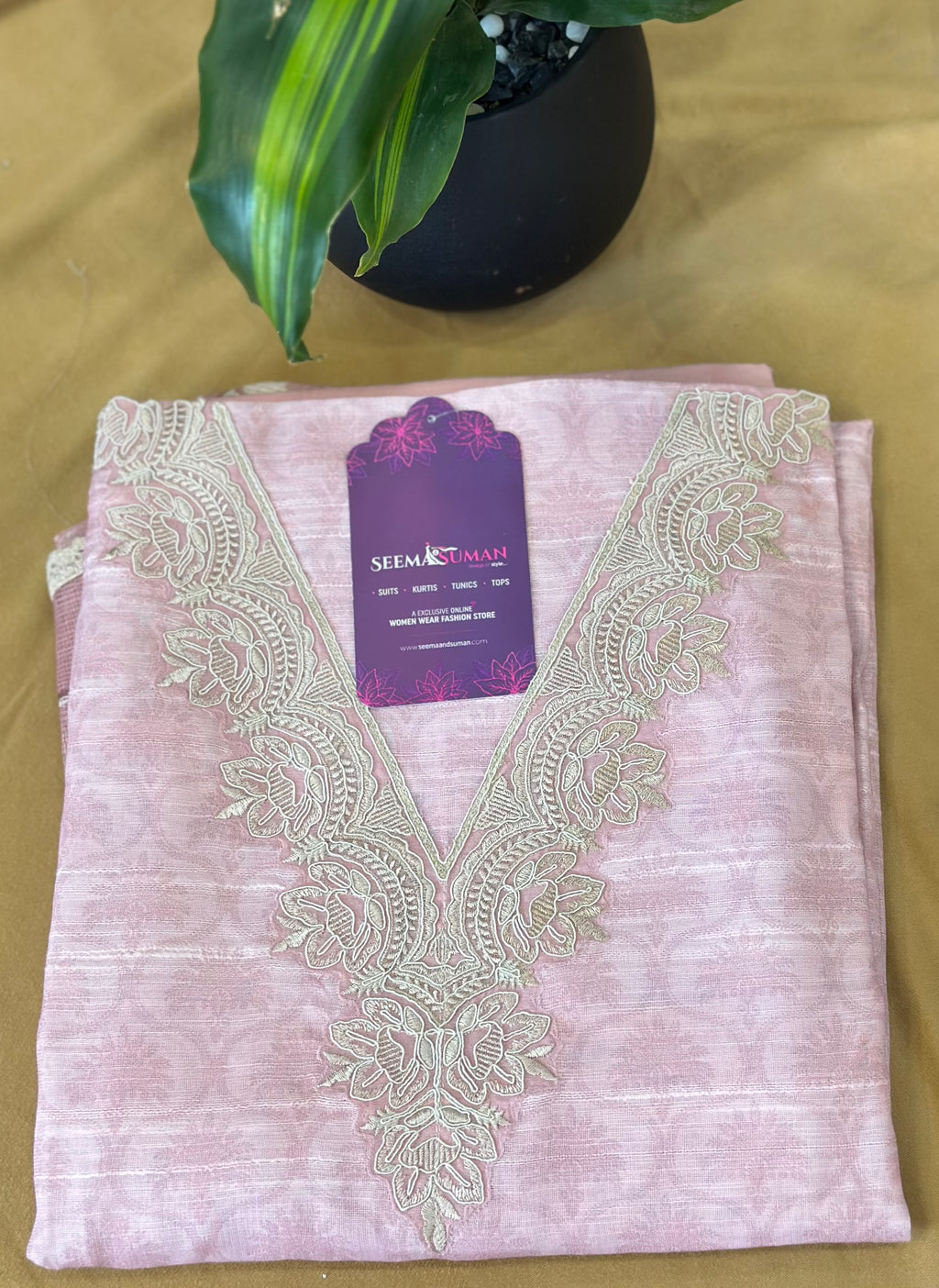 Festive Glow Unstitched Suit Set