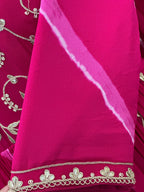 Elegant Leheriya Anarkali with Dupatta