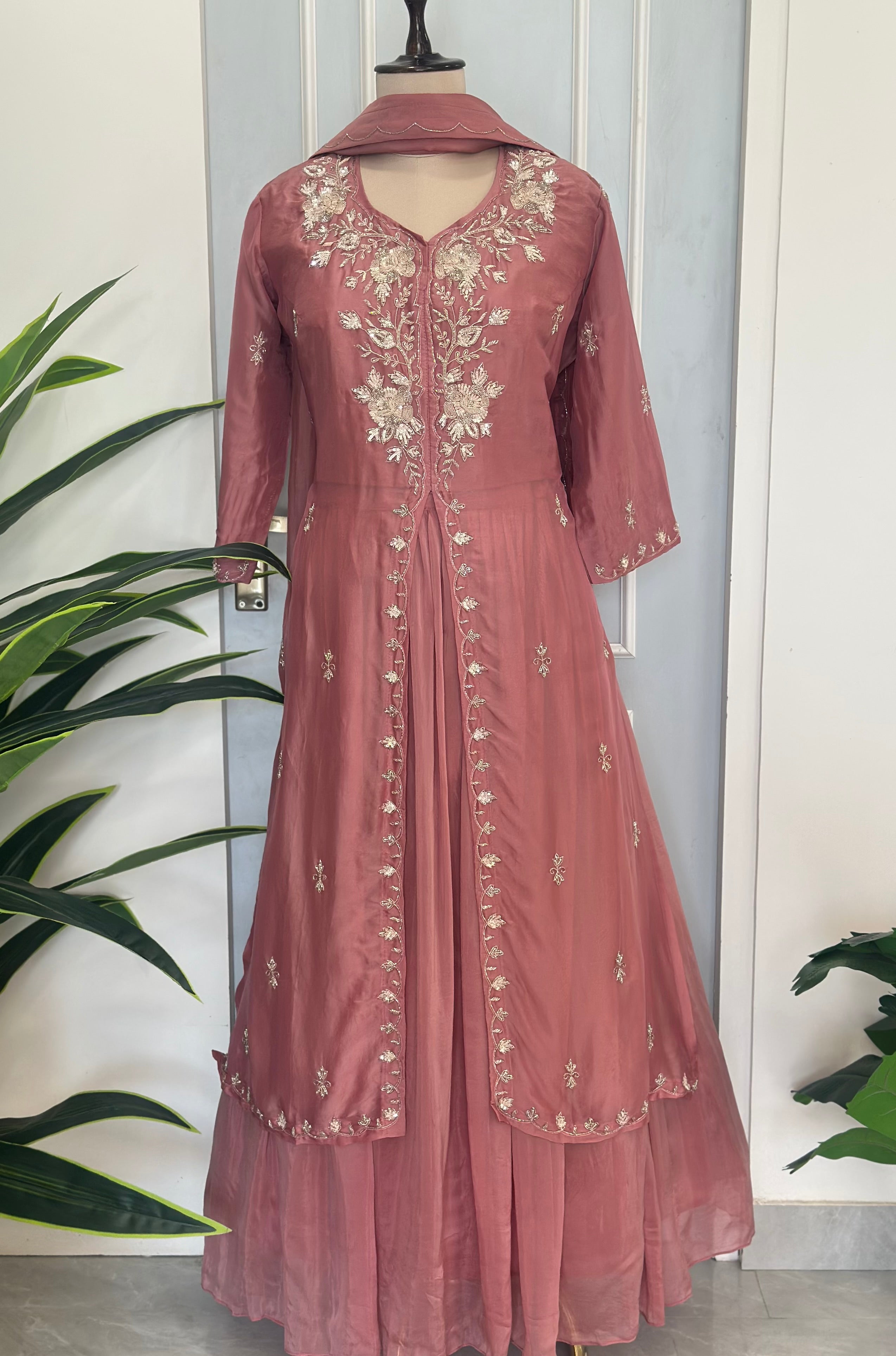Premium Handwork Indo western Set