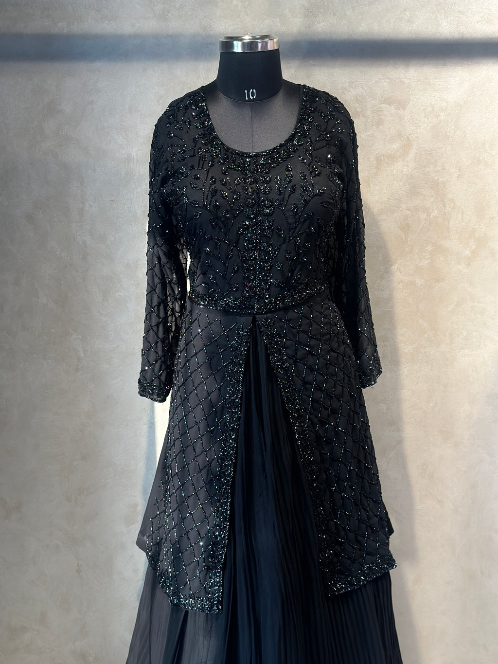 PEPLUM HANDWORK SKIRT SET