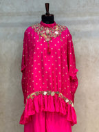 FLORAL HANDWORK KAFTAN SET