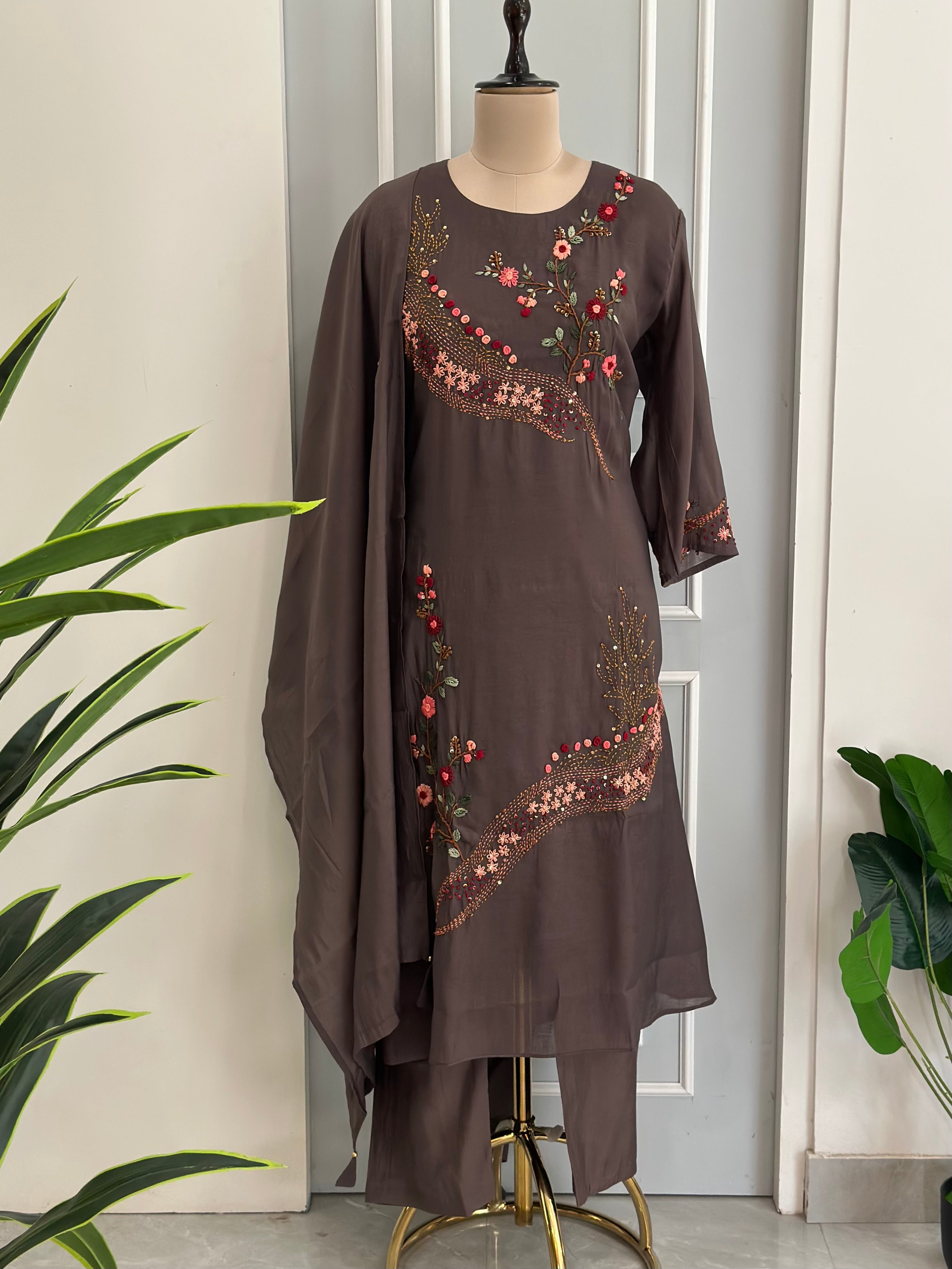 Beautiful Hand Embroidery Suit Set