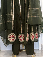 ✨ Royal Mirror Flair Anarkali Set ✨