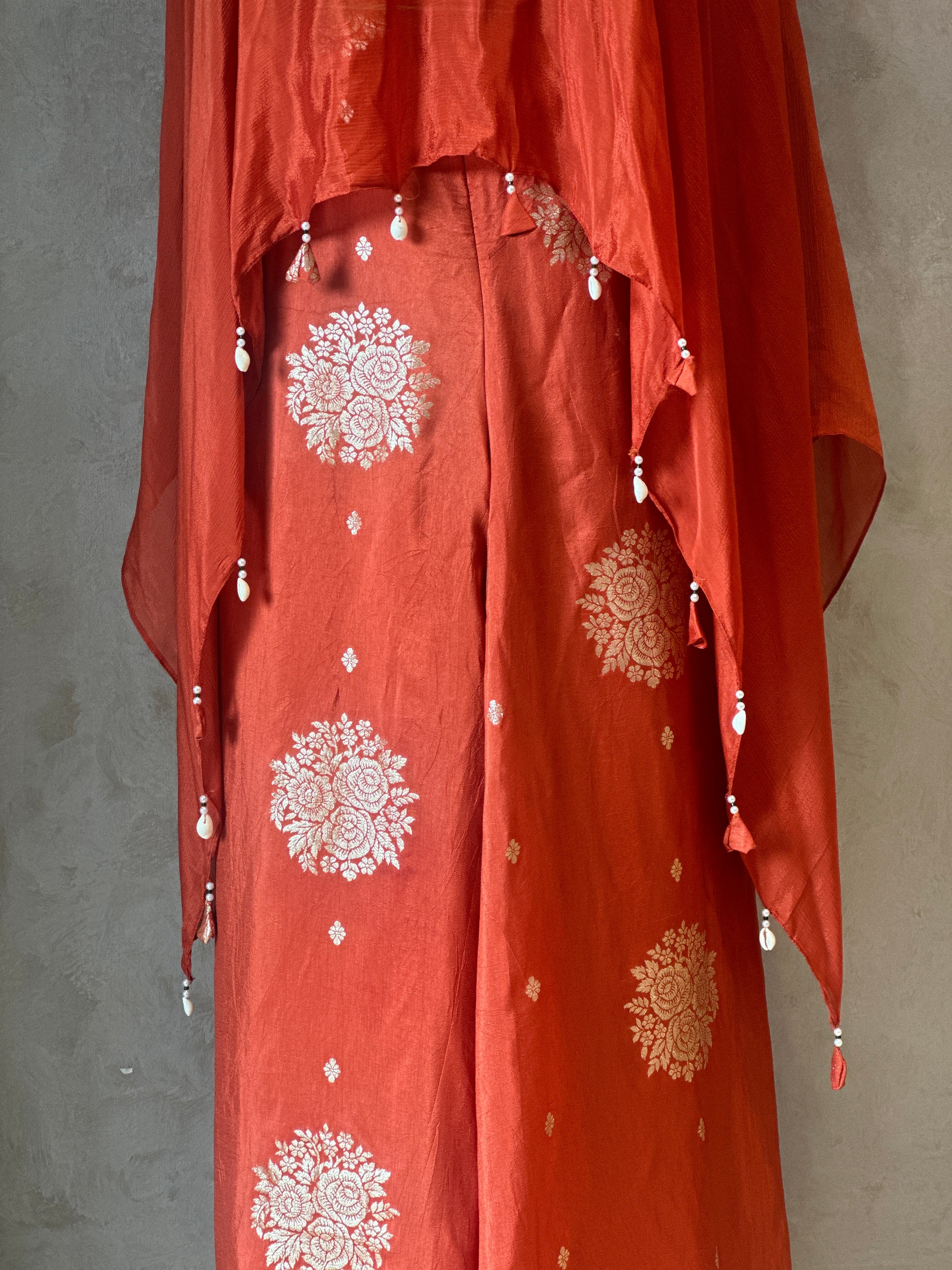 PURE CHINNON HANDWORK KAFTAN SET