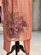 PURE ZARI TISSUE HANDOWORK SUIT SET