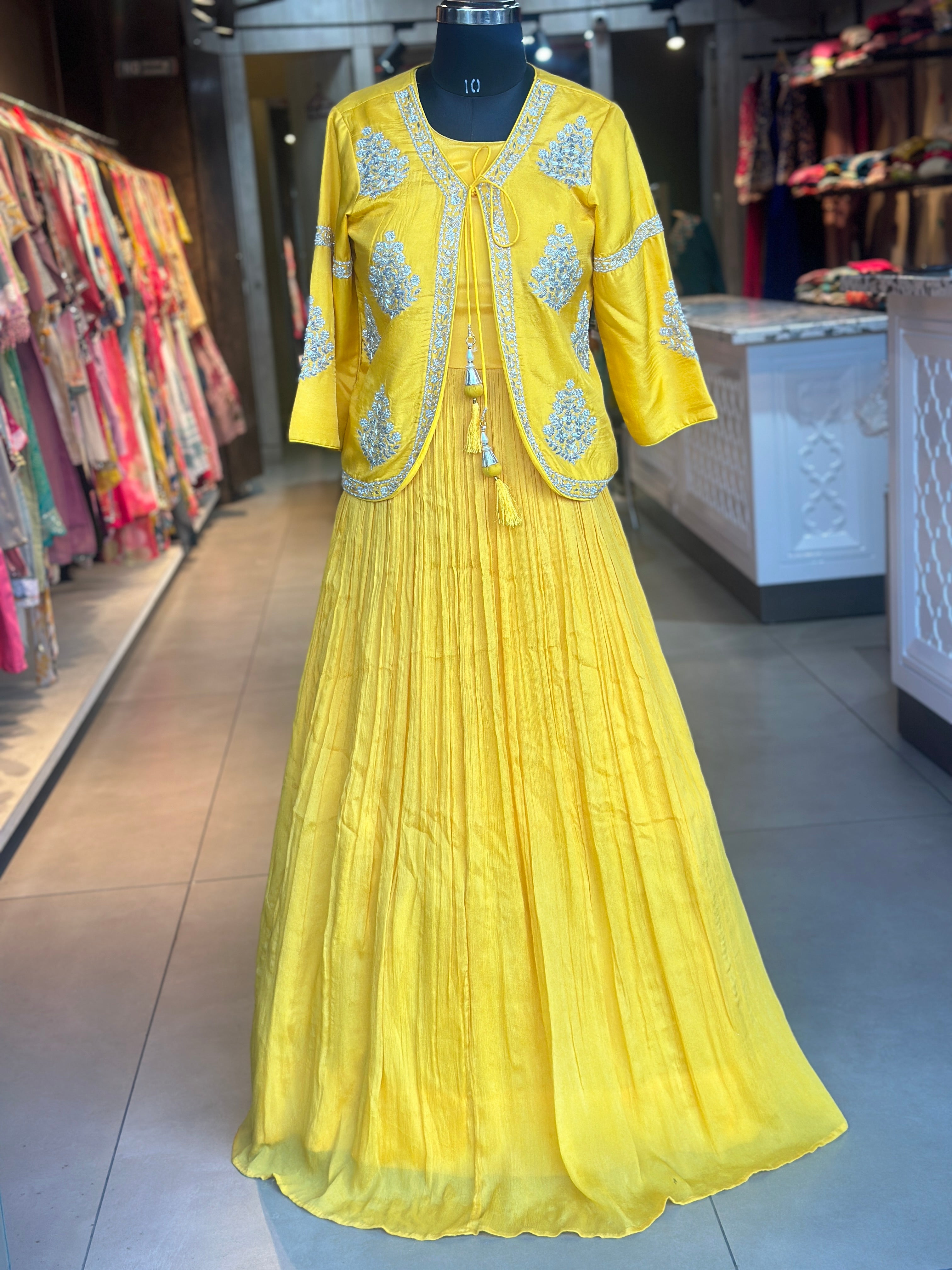 INDO-FUSION GOWN WITH JACKET SET