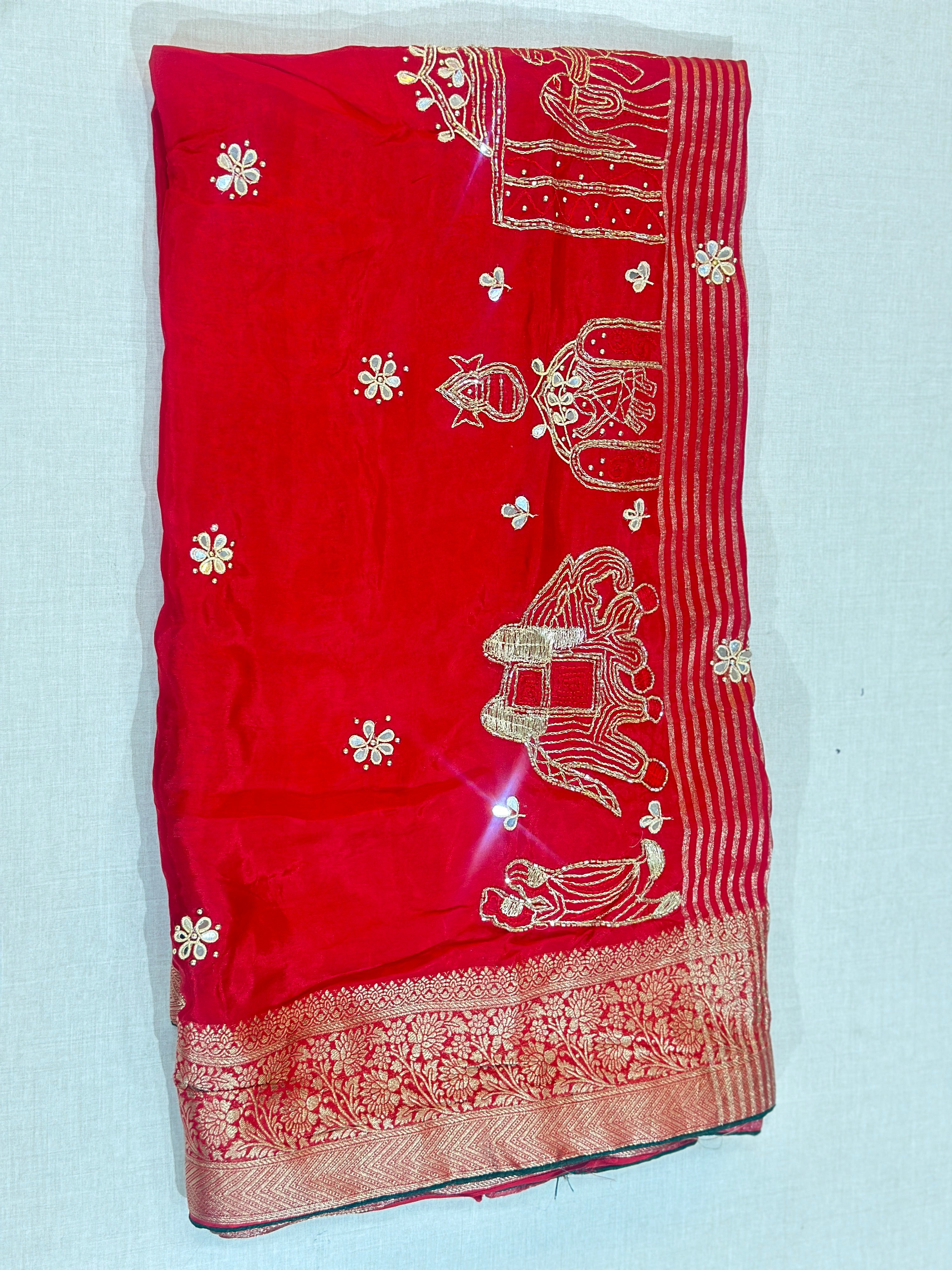 WEDDING  SPECIAL HANDWORK SAREE