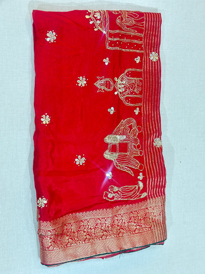 WEDDING  SPECIAL HANDWORK SAREE