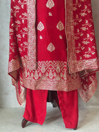 Classic Plazo Set With Handwork