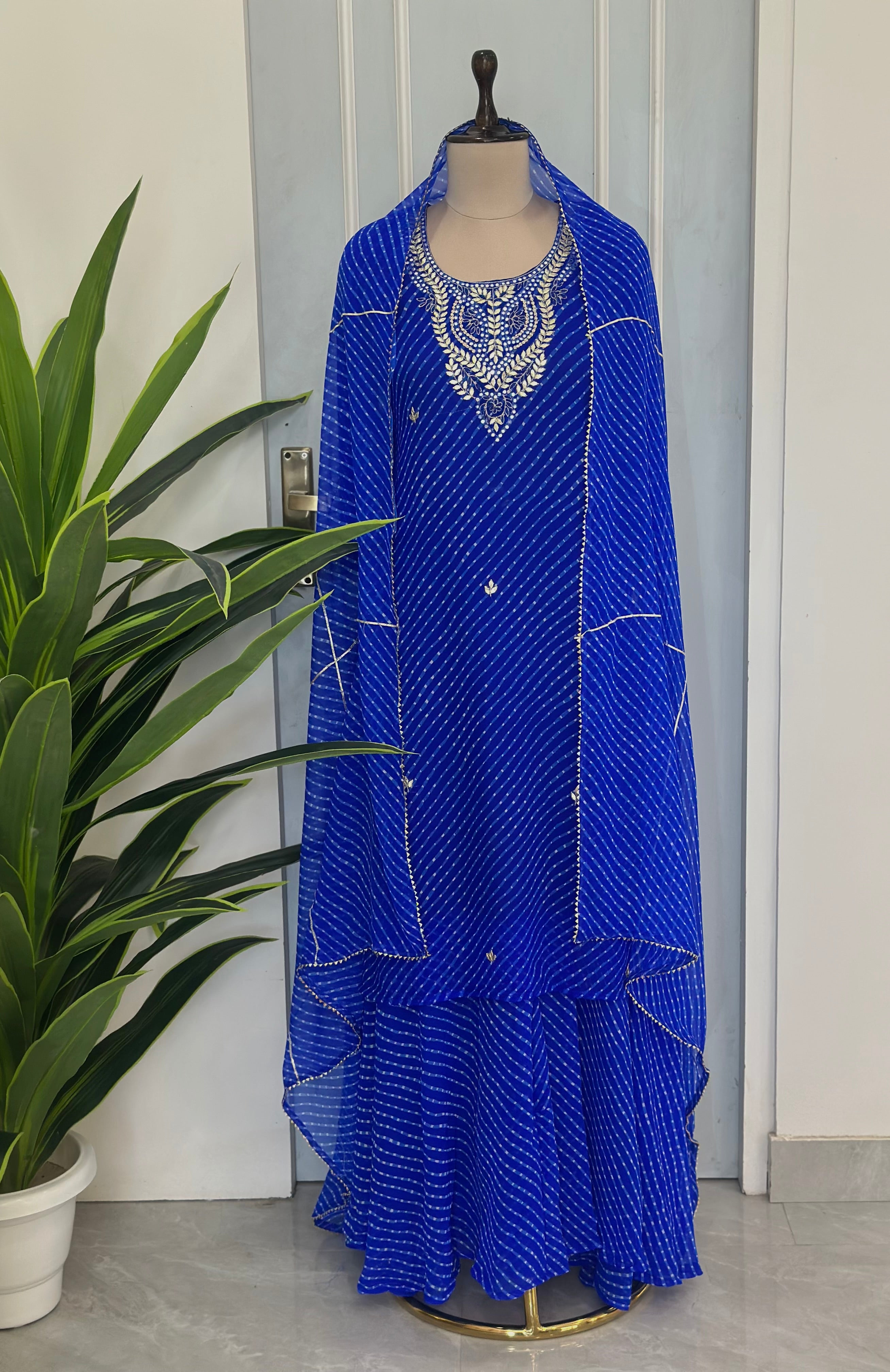 Premium Leheriya Inspired Suit Set