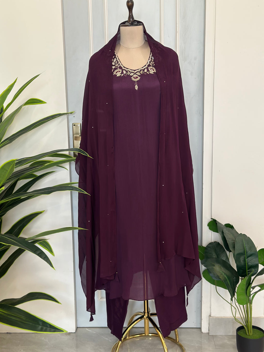 Premium Handwork Kurta Set with Dupatta In Plus Size