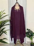 Premium Handwork Kurta Set with Dupatta In Plus Size
