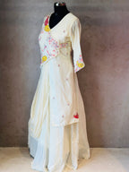 DRAPPING STYLE HANDWORK GOWN