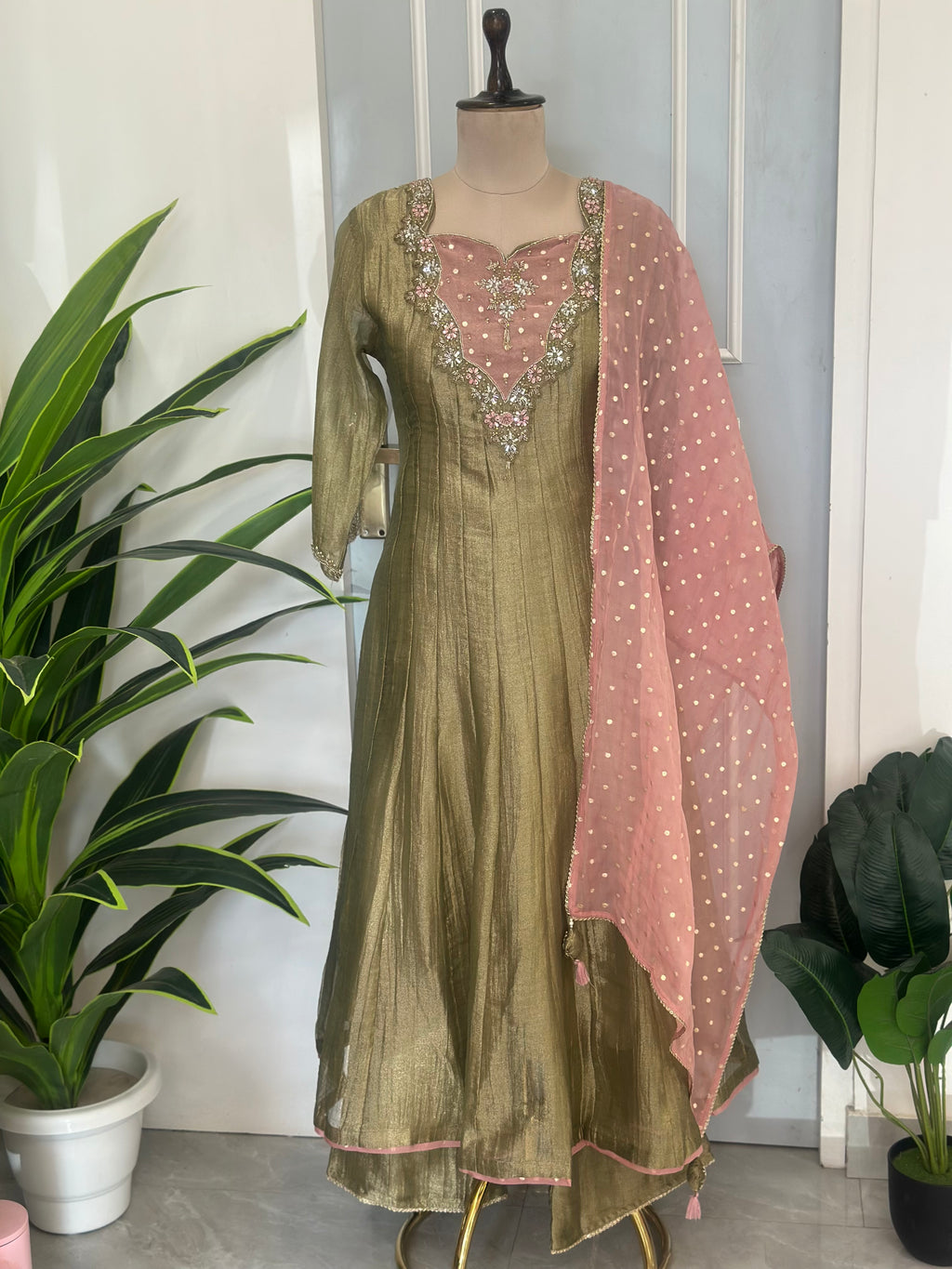 Floral Grace Handwork Anarkali Set