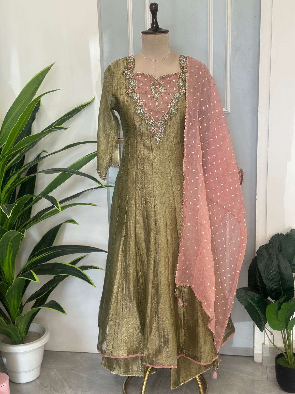 Floral Grace Handwork Anarkali Set