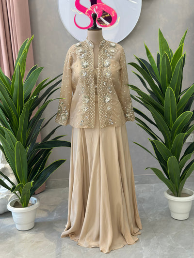 Beautiful Handwork Plazo Set