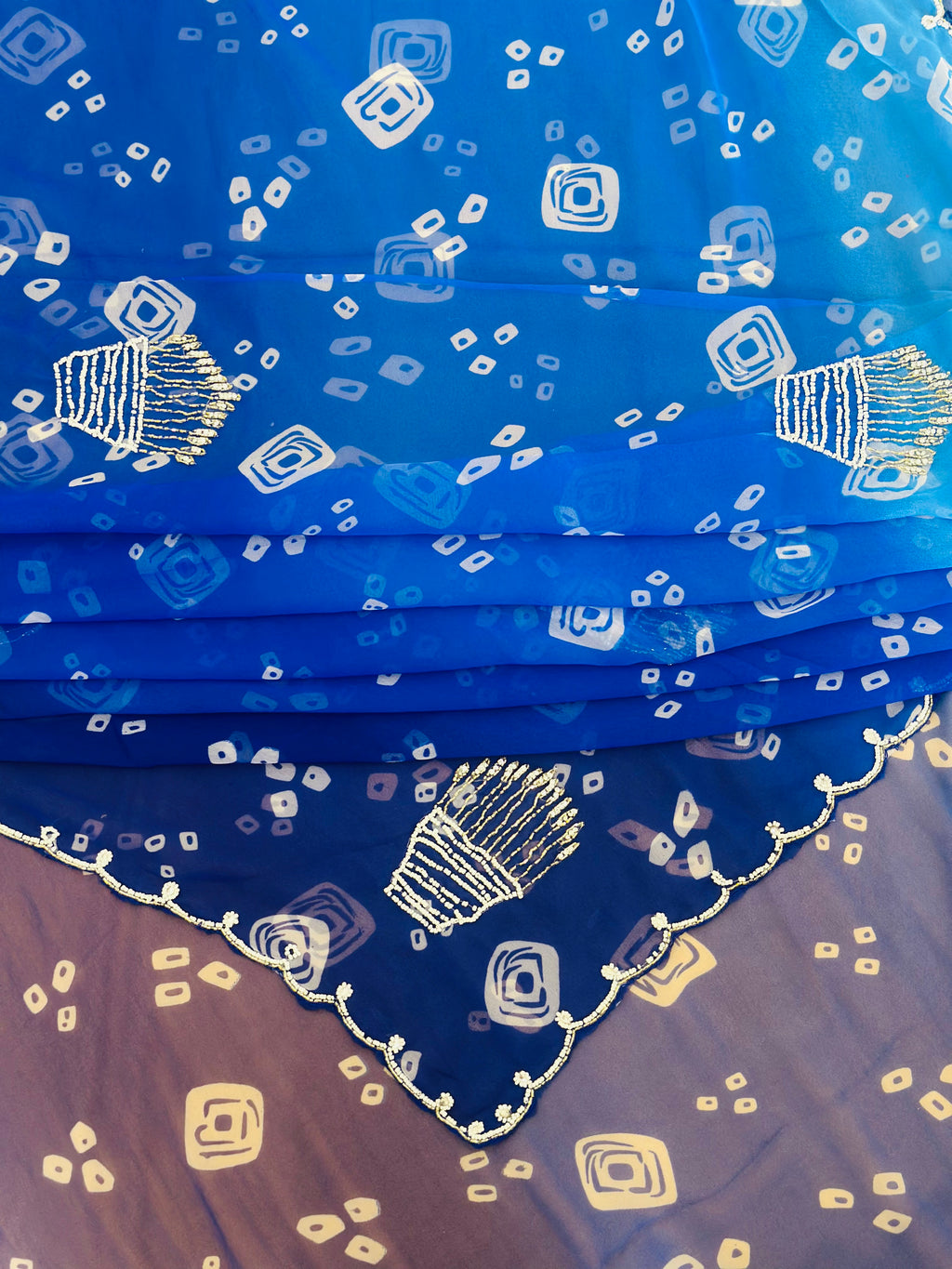 Traditional Bandhani Handwork Saree