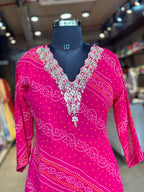 ZARDOSI HANDWORK BHANDEJ SUIT SET