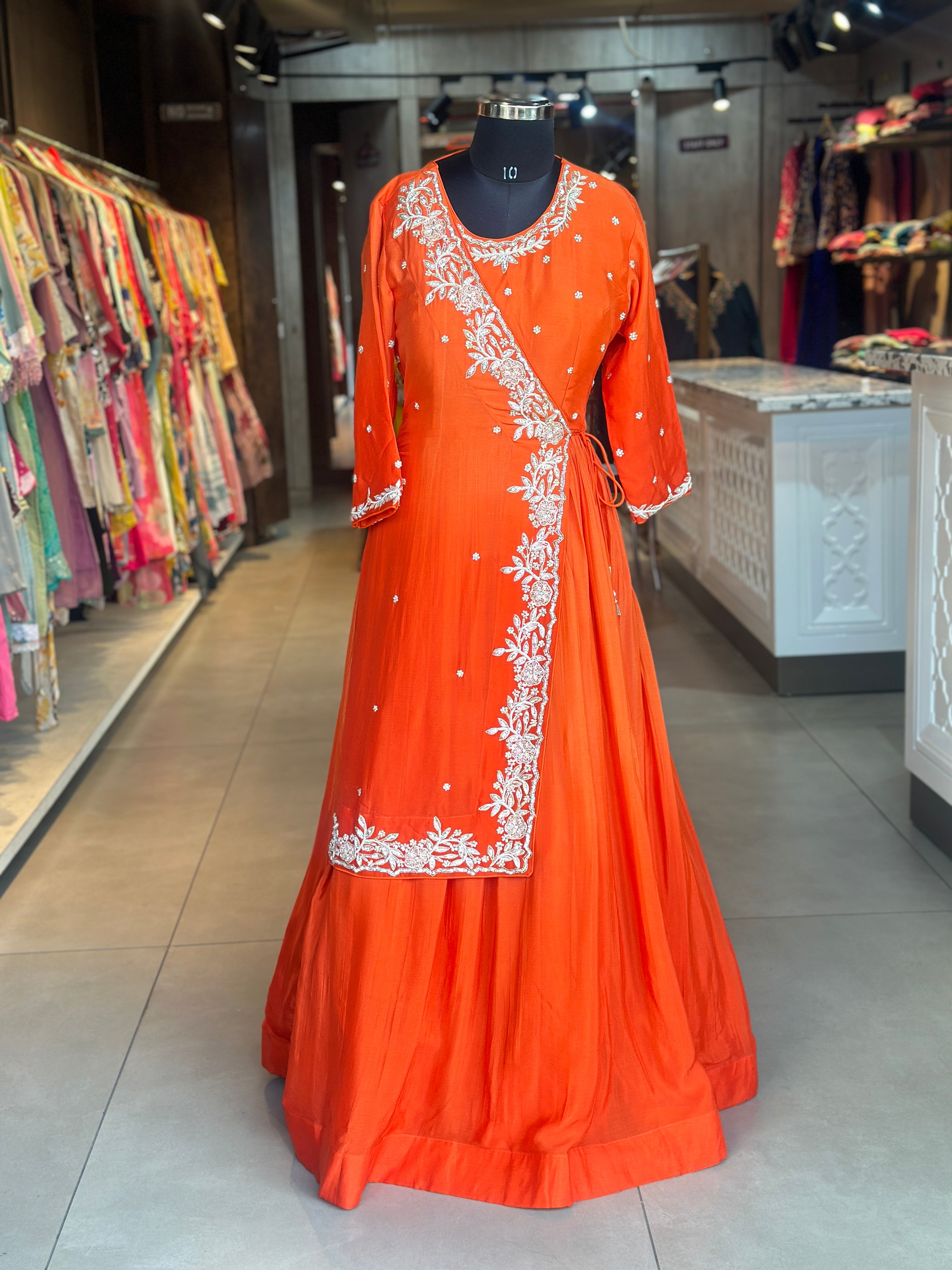 TRADITIONAL LONG JACKET INDO-FUSION GOWN