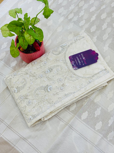 Unstitched Handwork Straight Suit Set