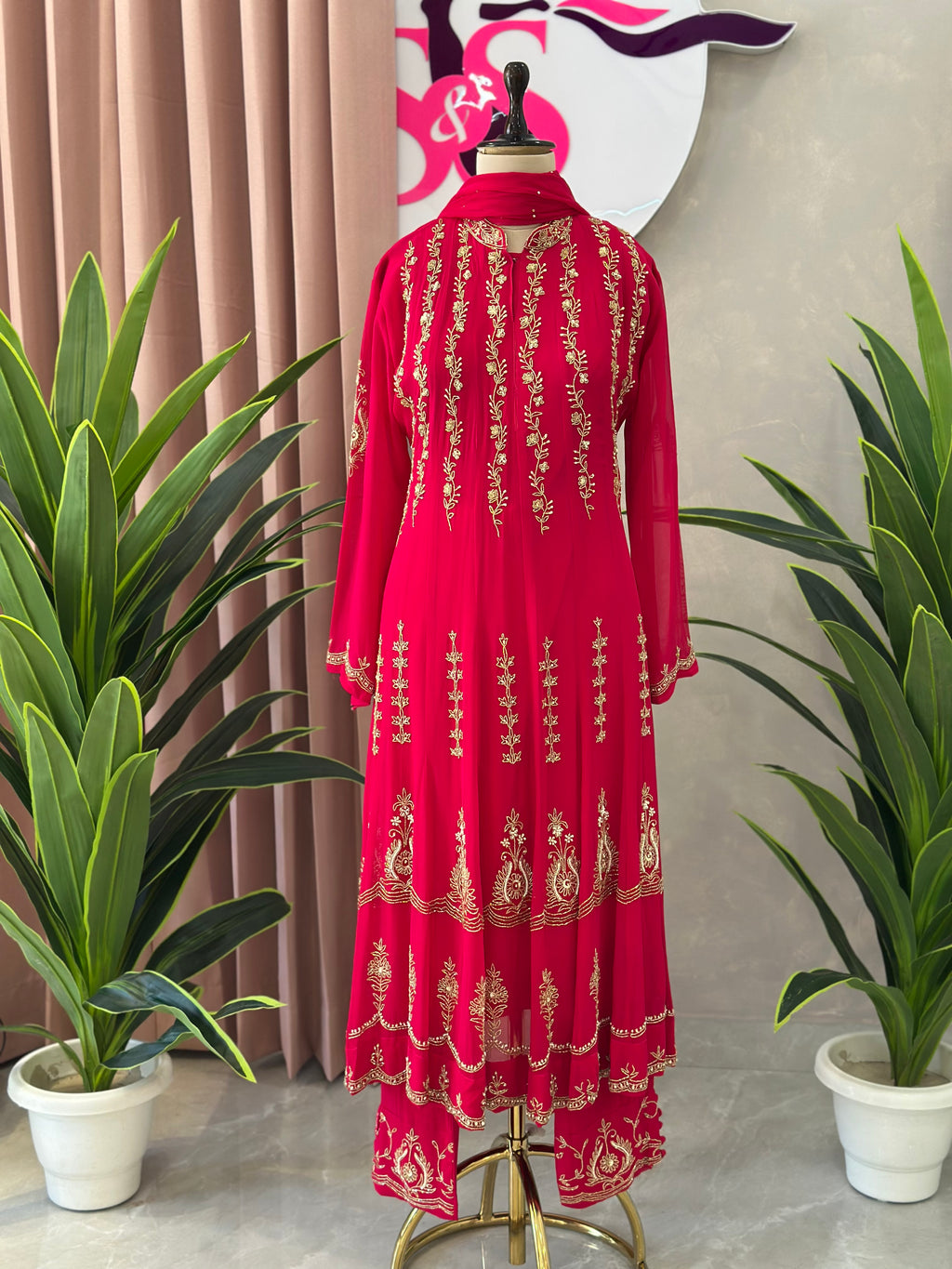 Festive Elegance Handwork Anarkali Set