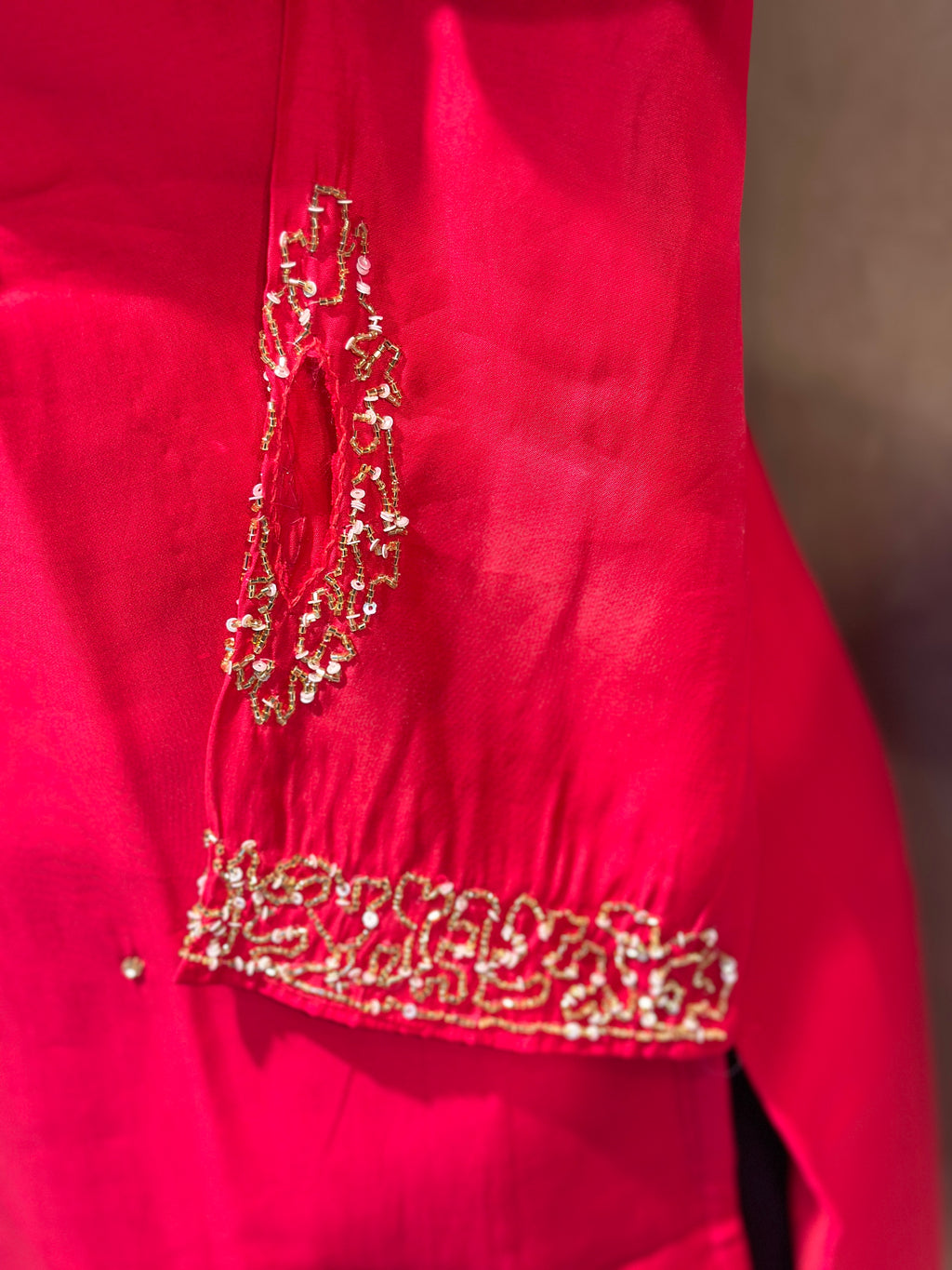 BANARASI STRAIGHT HANDWORK SUIT SET