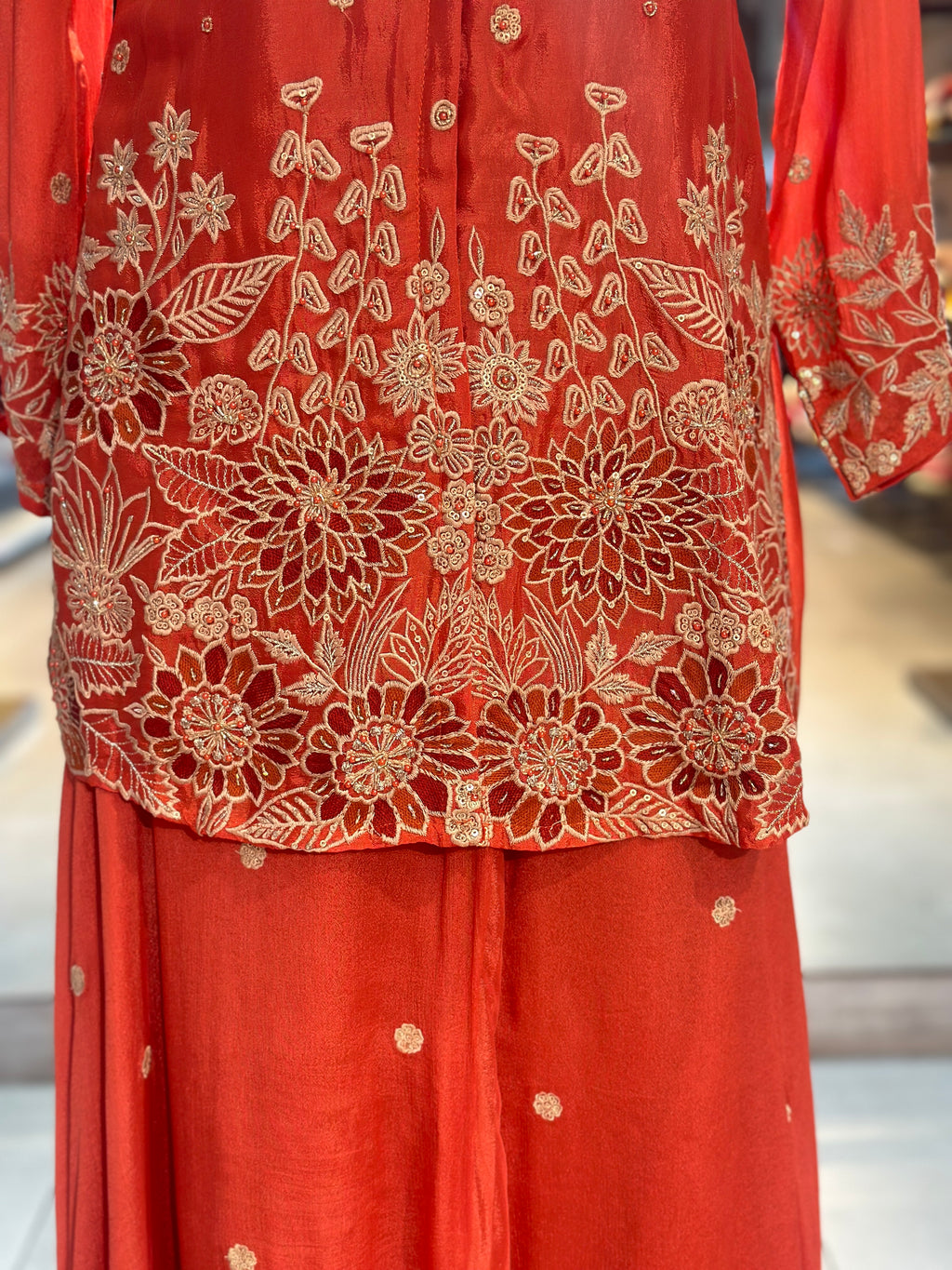 PURE CHINON HANDWORK CO-ORD SET