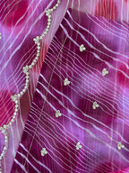 Premium Leheriya Gotapatti Handwork Saree