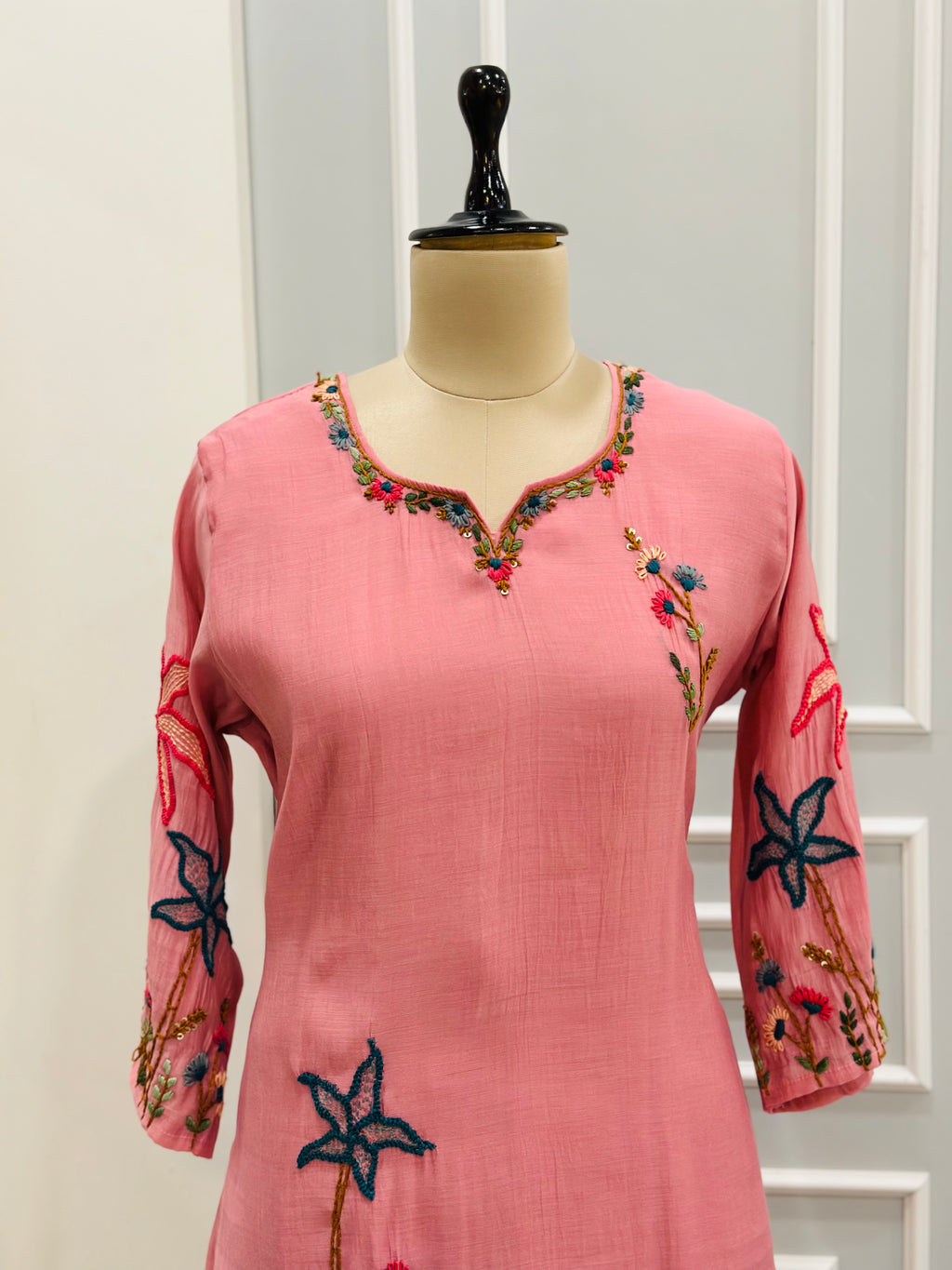 Beautiful Hand Embroidered Kurta Set