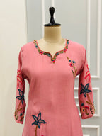 Beautiful Hand Embroidered Kurta Set