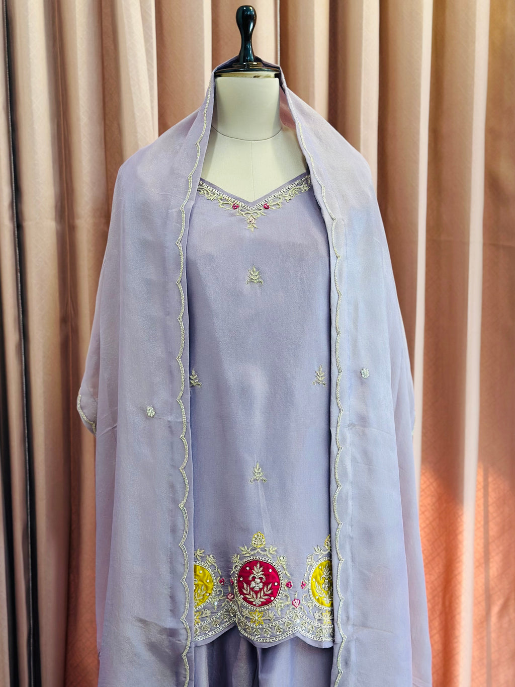 Premium Suit with Handwork & Palazzo Set