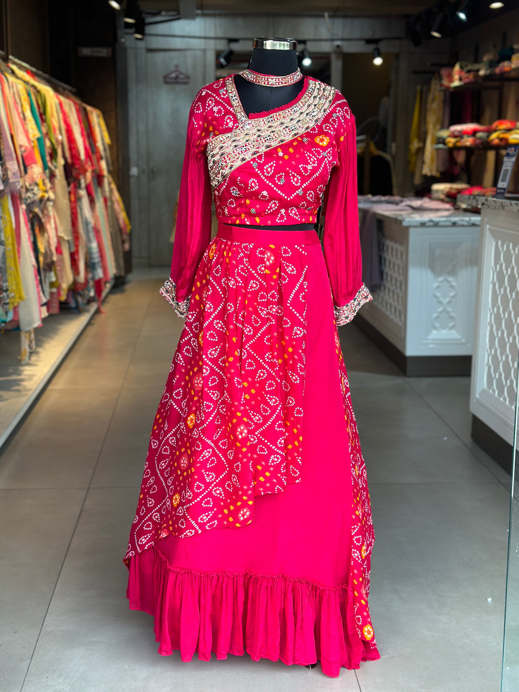 BHANDEJ LEHNGA SET