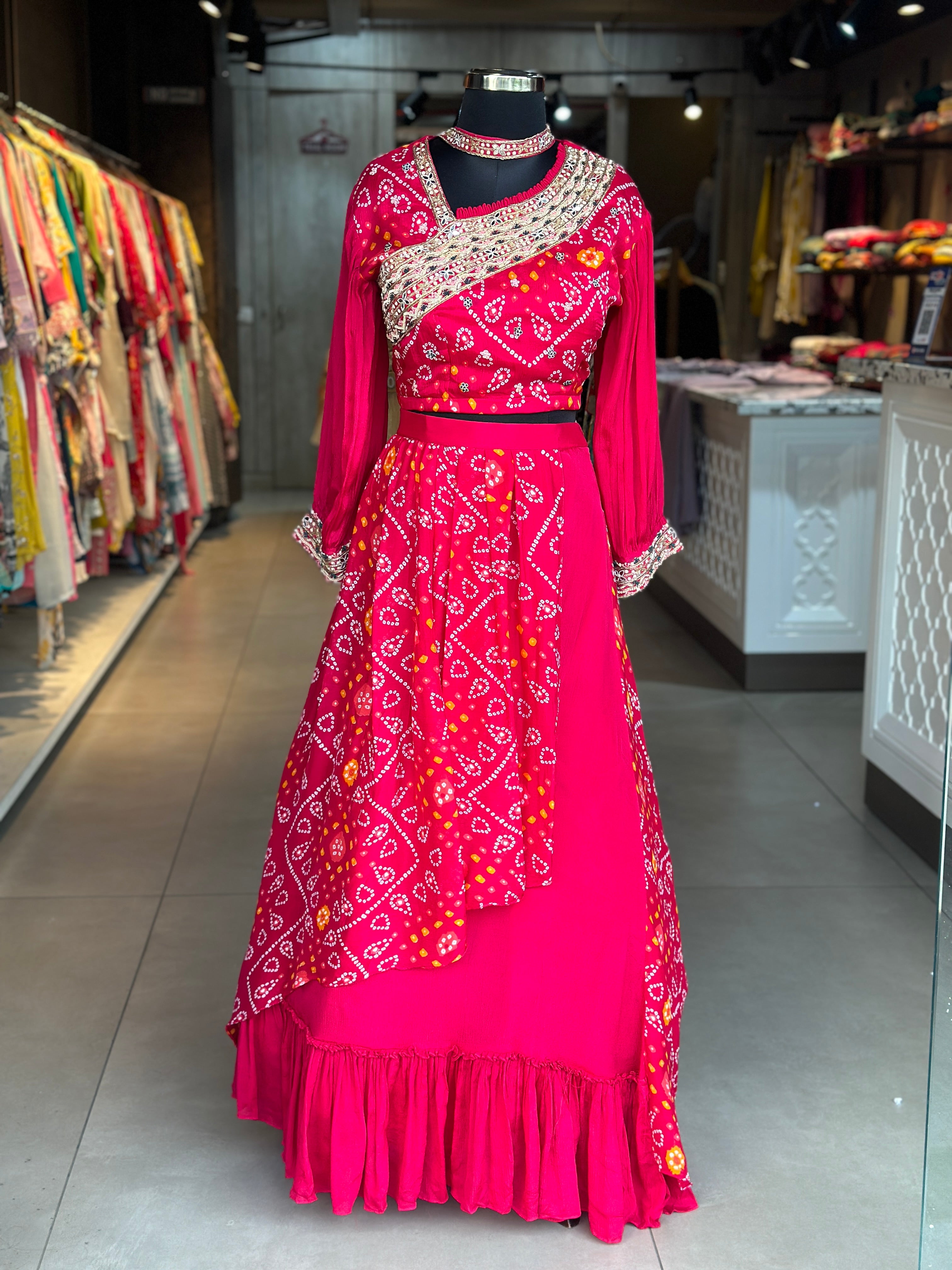 BHANDEJ LEHNGA SET