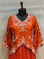 BEAUTIFUL HANDWORK SKIRT SET