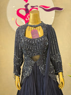 Premium Gown With Heavy Handwork Detailing