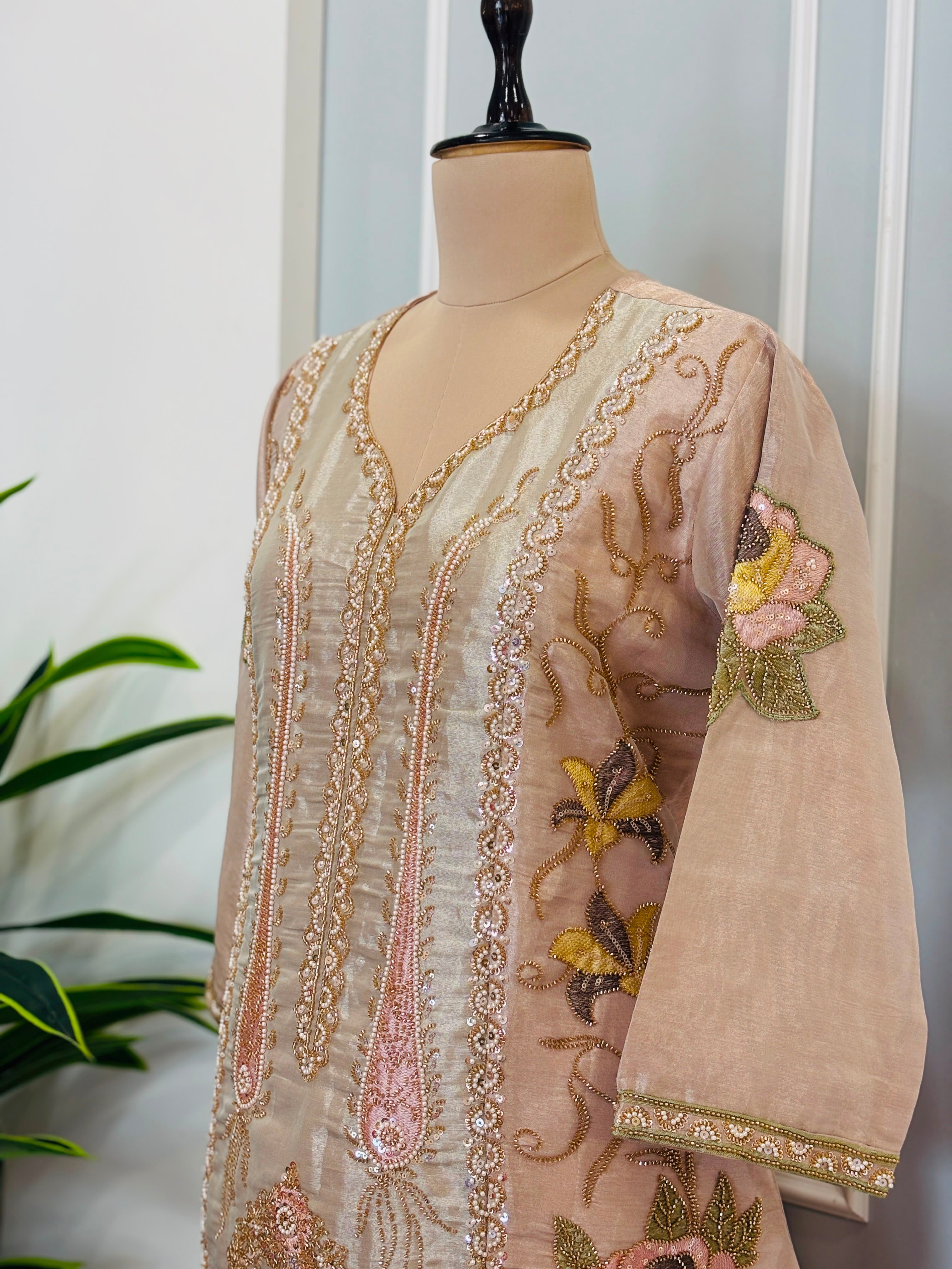 Premium Handwork Kurta Palazzo with Dupatta
