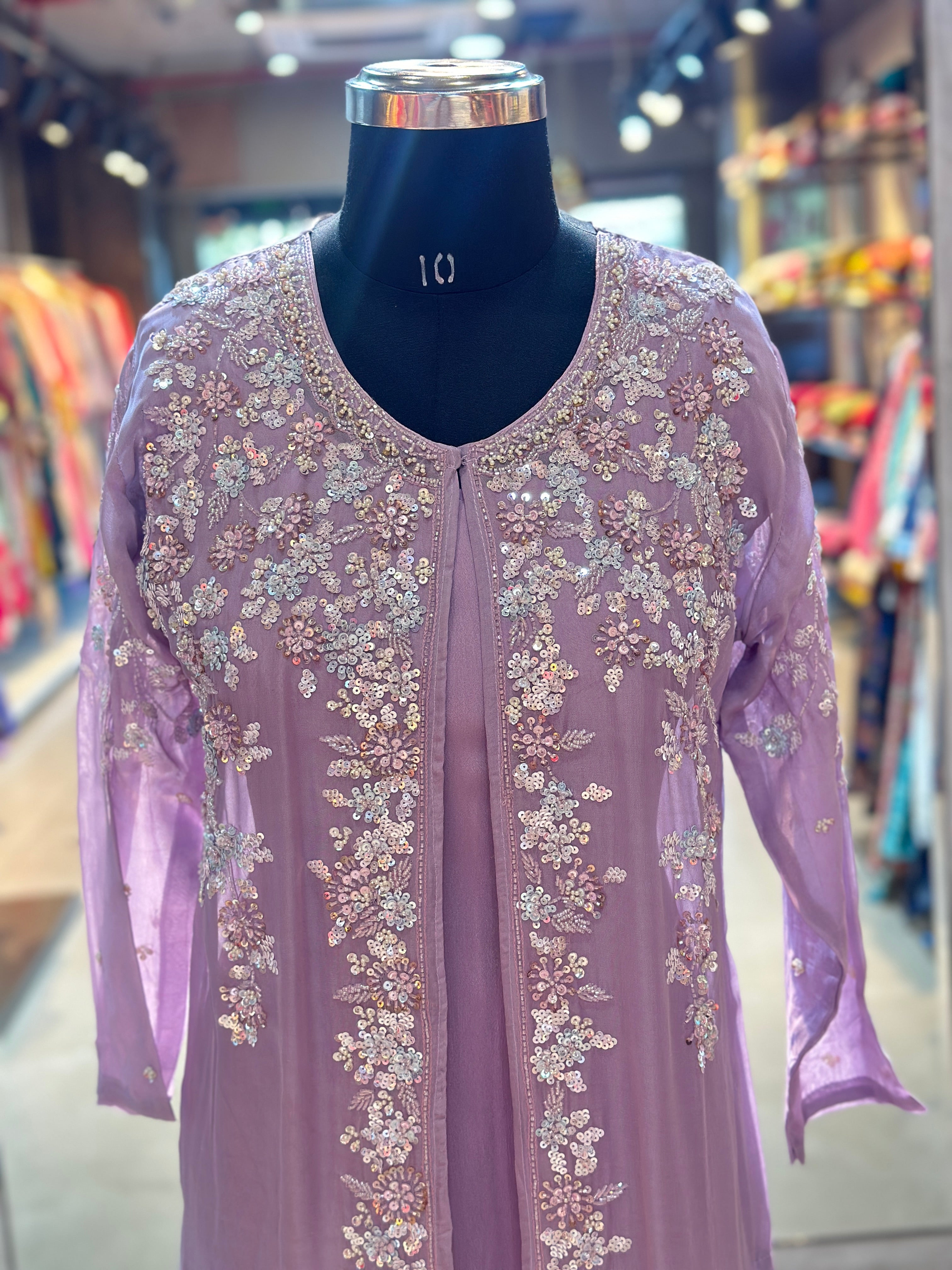 INDO-FUSION GOWN WITH SHURG