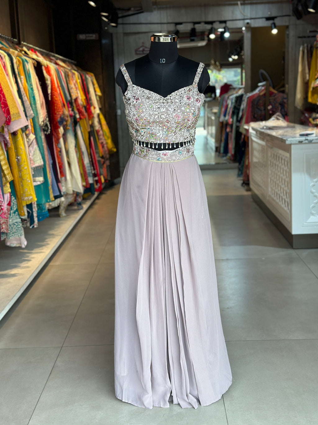 INDO-FUSION WITH SLIT SKIRT
