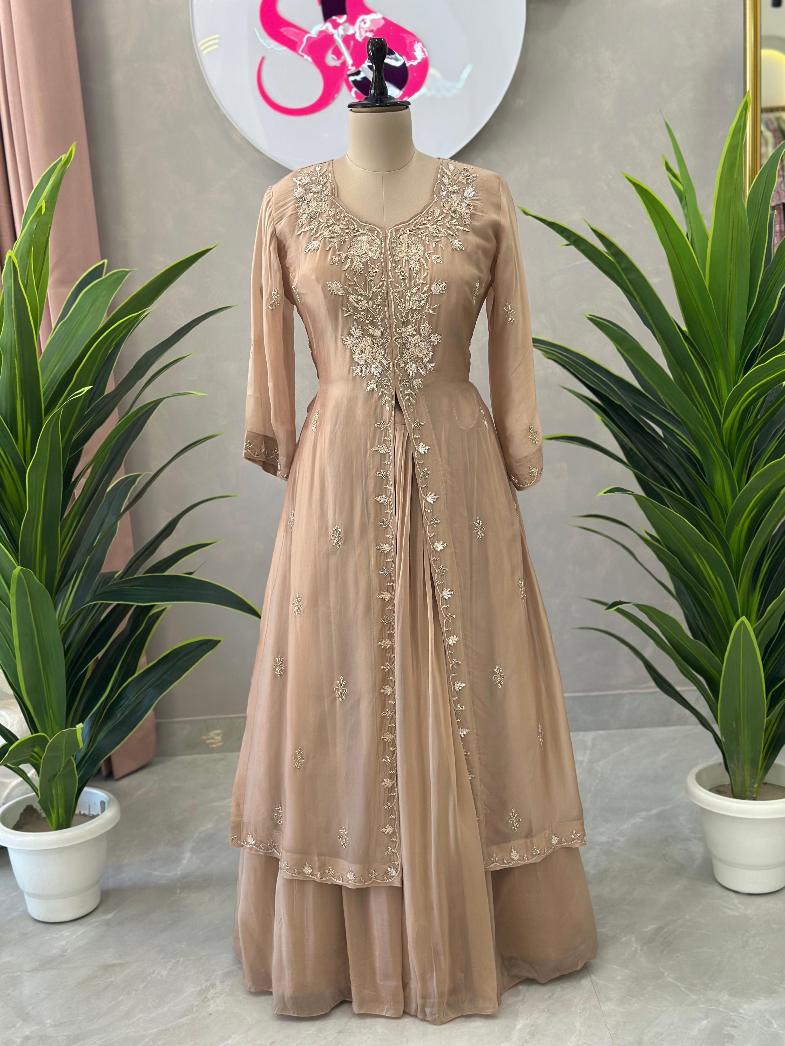 Premium Handwork Indo western Set