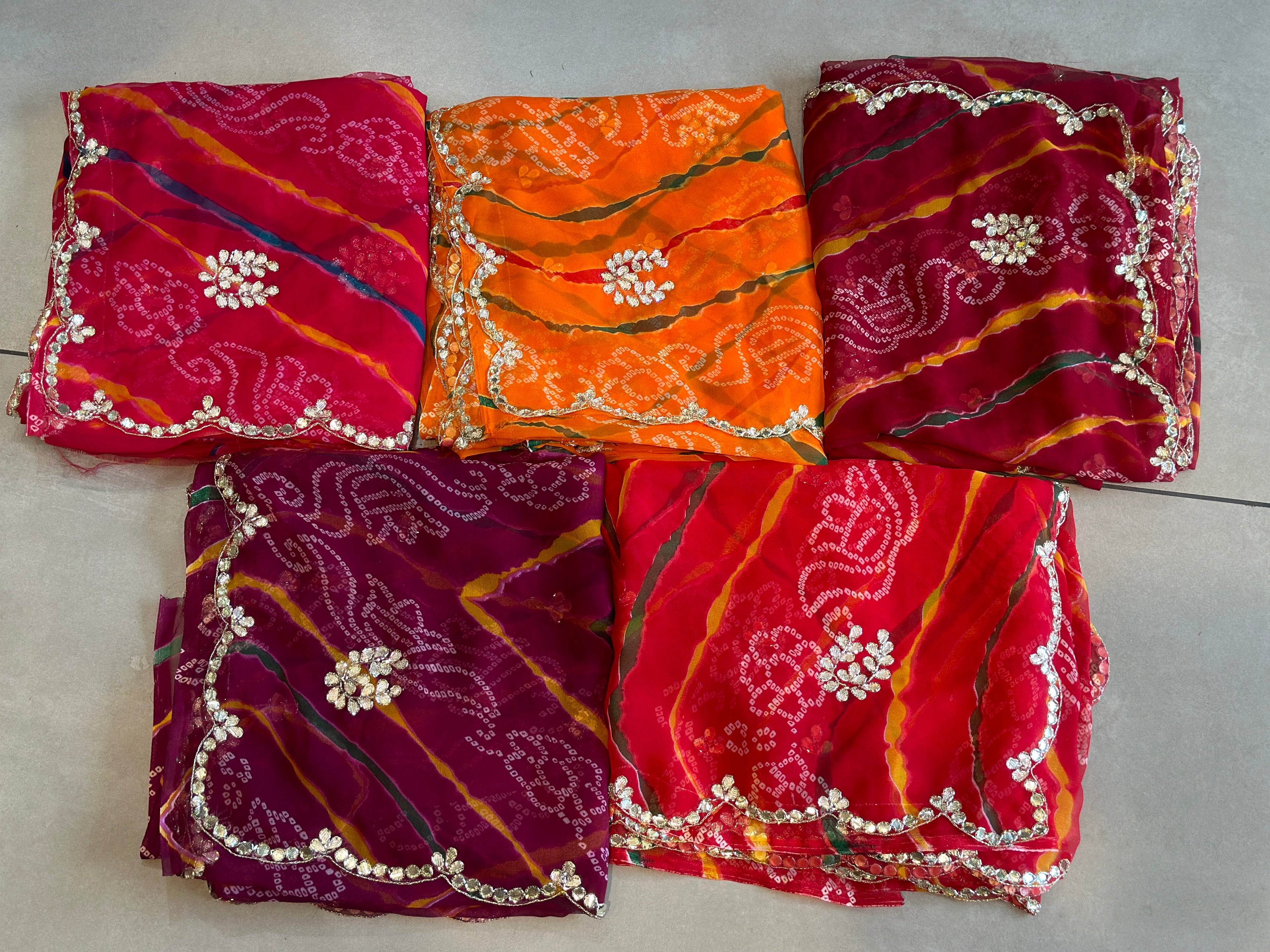 LAHARIYA HANDWORK CHIFFON SAREE