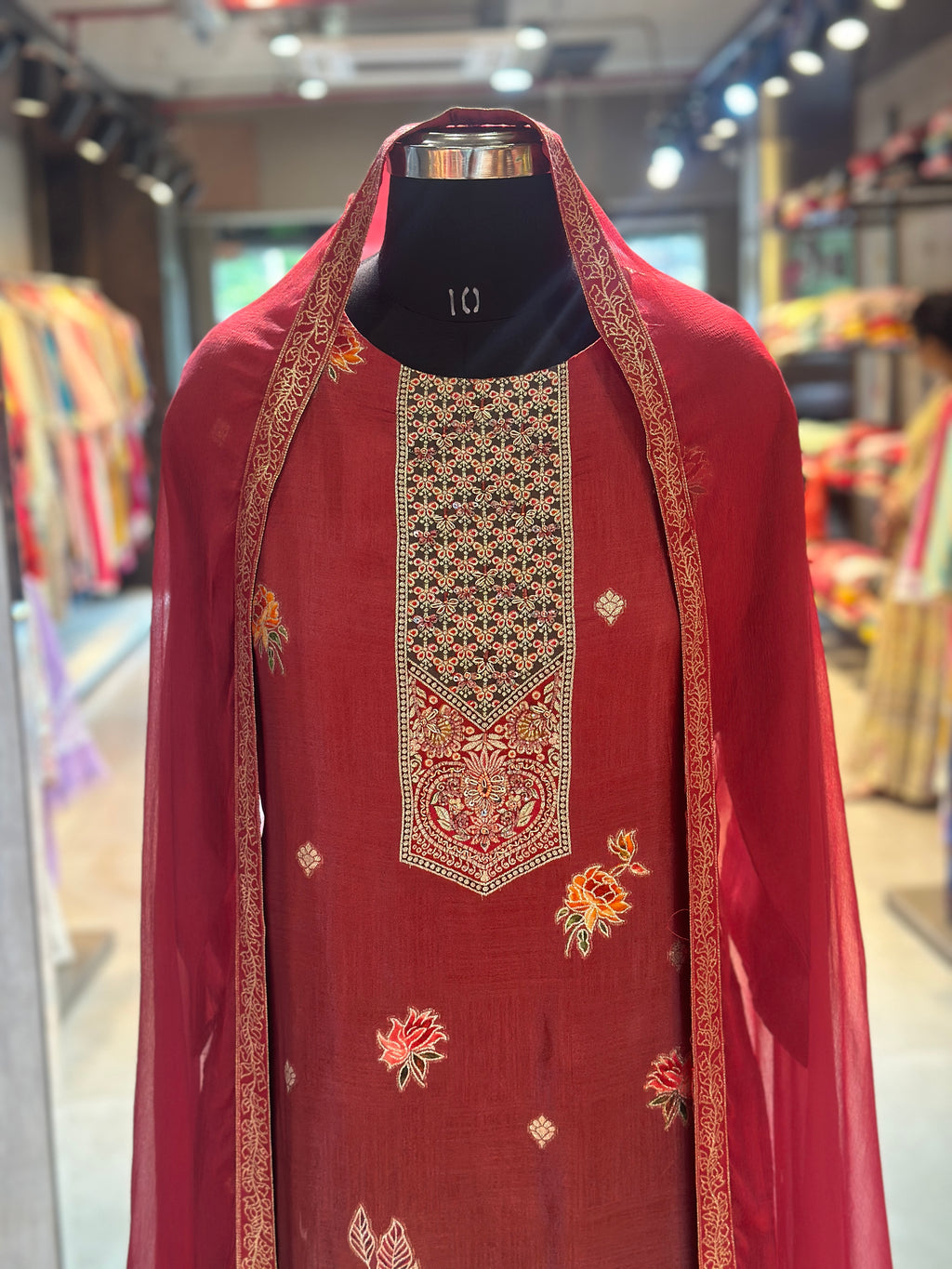 BANARASI STRAIGHT SUIT SET