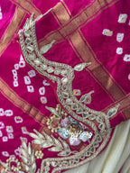 Angrakha Style Handwork Skirt Set