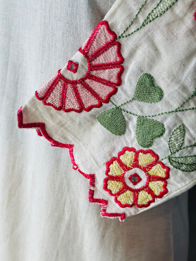 SUMMER FRIENDLY EMBROIDERED KURTA SET