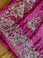 PREMIUM ZARDOSI HANDWORK BHANDEJ SAREE