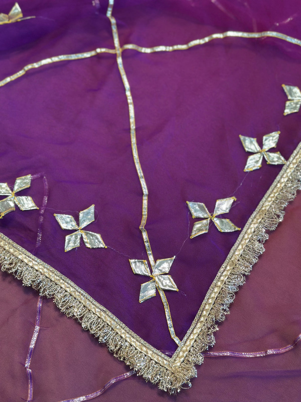 Kachha Gotapatti Handwork Saree