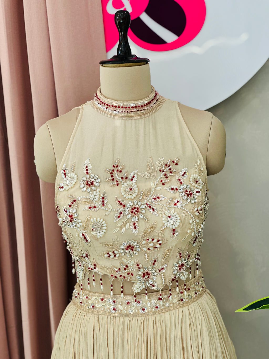 Premium Handwork Lehnga with Layered Dupatta