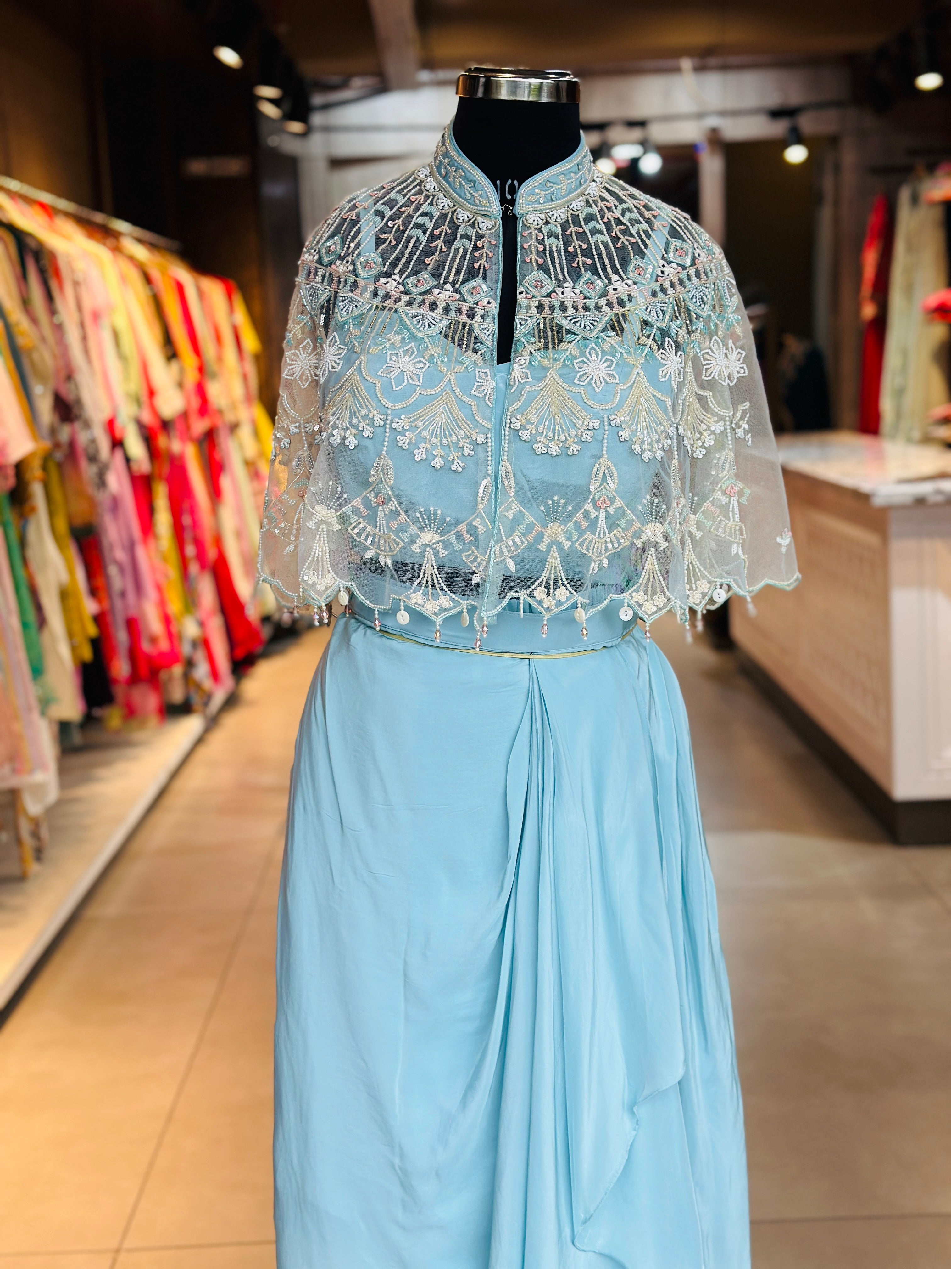 DESINGER SLIT SKIRT SET