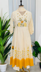 Phoolkari Embroidered A-Line Suit Set